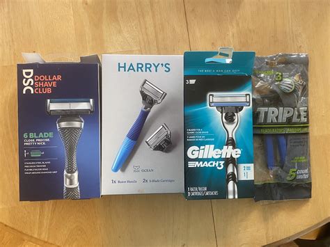 I tested four store-bought shaving razors including Gillette and Dollar ...