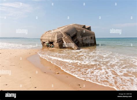 Remains of the Atlantic Wall in Normandy, off the beaten track behind a protected nature reserve ...