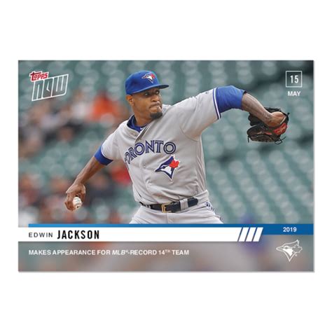 Edwin Jackson - MLB TOPPS NOW® Card 230 - Print Run: 214