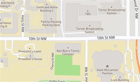 Georgia Tech Campus Map Gt Georgia Institute Of Technology Campus Map ...