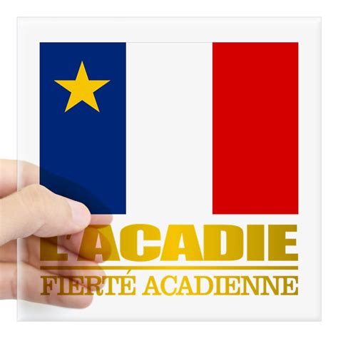 CafePress - Acadian Flag Sticker - Square Sticker 3" x 3" - Walmart.com - Walmart.com