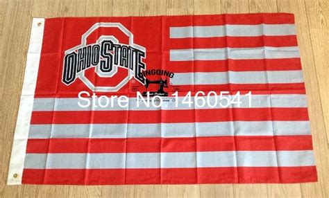 Ohio State Buckeyes With Modified US Flag 3ft x 5ft Polyester NCAA ...