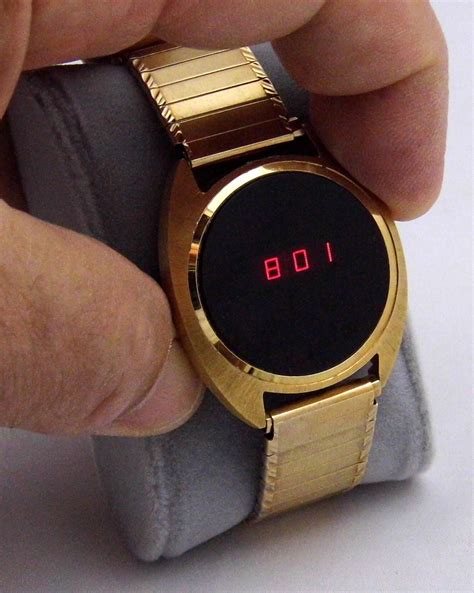 Vintage Marcel Men's Electronic Digital Quartz Watch, Red LED Display ...