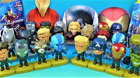 2019 Avengers End Game Movie set of 24 McDonalds Happy Meal Figures Full Collection Video Review ...