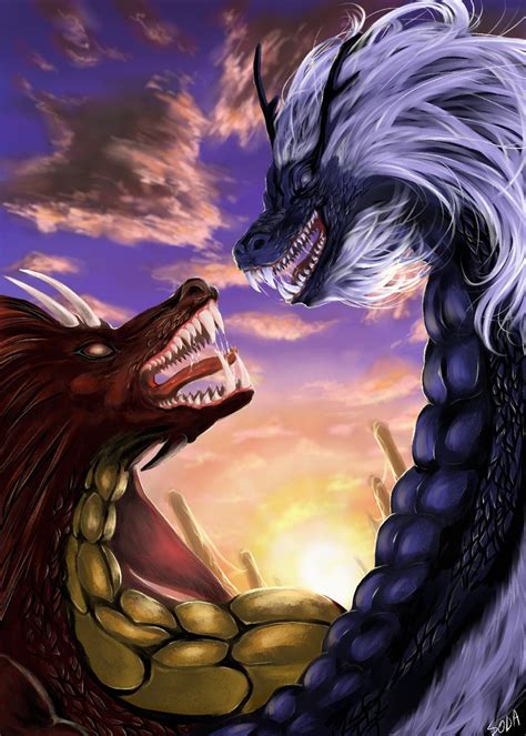 Western V.S Eastern Dragon by soda89 on DeviantArt