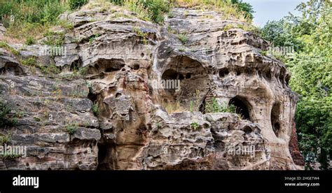 The Nottingham Caves underneath Nottingham Castle Stock Photo - Alamy