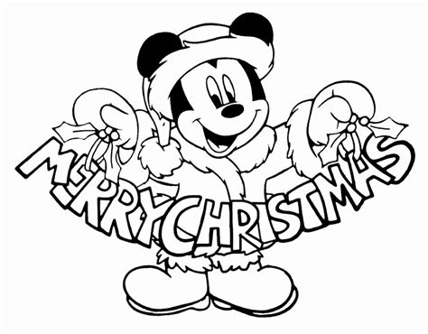 Winter Holiday Coloring Pages Printable Elegant Coloring Mickey Christma… | Christmas coloring ...