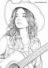 Country Music Coloring Pages 14 – Free sketch template
