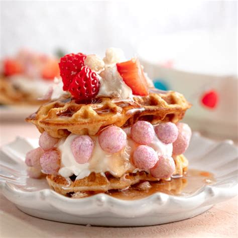 Berries & Cream Keto Cereal Waffles – The Cereal School