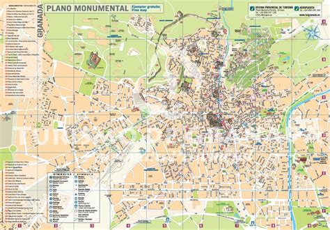 Granada tourist map - Ontheworldmap.com