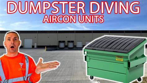 DUMPSTER DIVING UK AIRCON UNITS AND EXPLODING ALCOHOL - YouTube