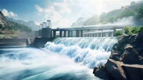 Premium AI Image | Hydroelectric Power Plant Dam