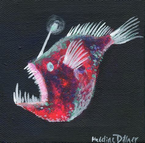 Anglerfish Painting by Madeline Dillner - Pixels