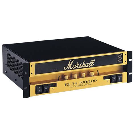 DISC Marshall EL34-100/100 Guitar Power Amp 3U Rack | Gear4music