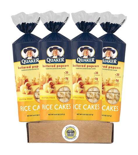 Amazon.com: Buttered Popcorn Rice Cakes Quaker Oats Gluten free, 4.47 ...