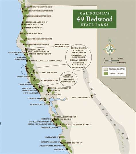 Redwood Forest California Map - Printable Maps