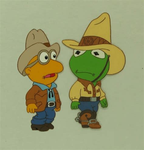 Kermit & Scooter "The Muppet Babies" Original Production Animation Painted Cel (PA LOA ...