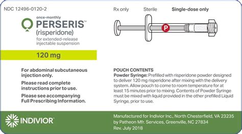 Perseris - FDA prescribing information, side effects and uses