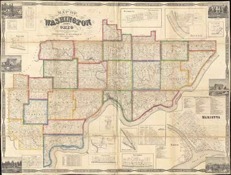 Map of Washington County, Ohio - Norman B. Leventhal Map & Education Center