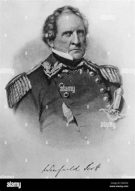 U.S. Army general Winfield Scott, (1786-1866), c. 1860's.. Courtesy: CSU Archives / Everett ...