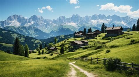 Premium AI Image | Summer in the Dolomites