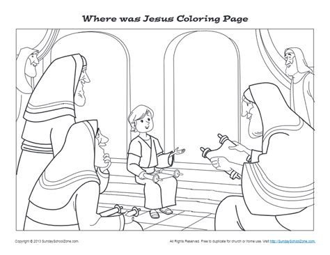 Where was Jesus? | Printable Bible Coloring Pages and Activities Jesus Coloring Pages, Preschool ...