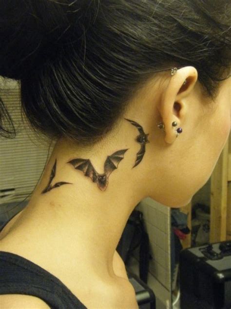 60 Awesome Neck Tattoos | Bats, Tattoo and Tattoo designs