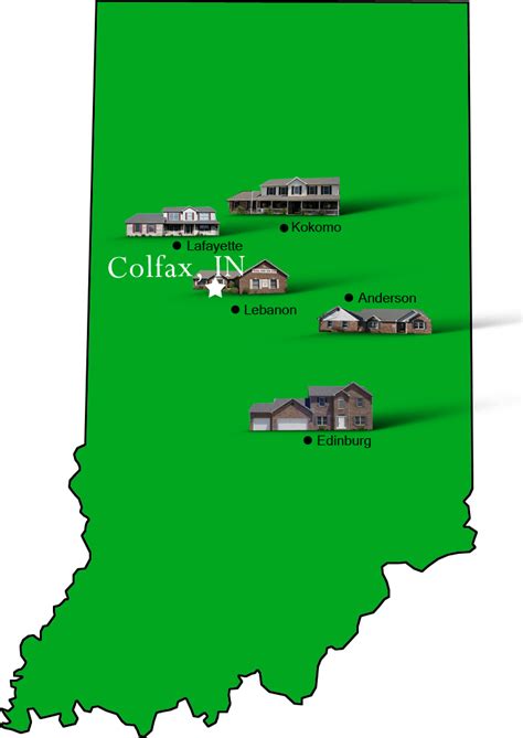 Colfax_map | Hallmark Homes - Indiana's Leading "On Your Lot" Custom ...