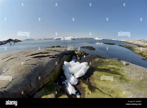 icebergs on arctic ocean in greenland Stock Photo - Alamy