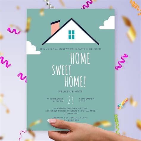 Free Housewarming Invitation Card Template - Cardtemplate.my.id