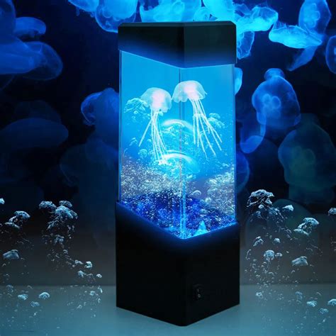 Jellyfish lamp Night Lamp Jellyfish Water Ball Tropical Fish Aquarium Tank LED Lights Relaxing ...