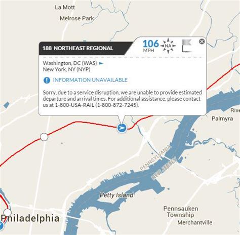 Amtrak Northeast Regional Map