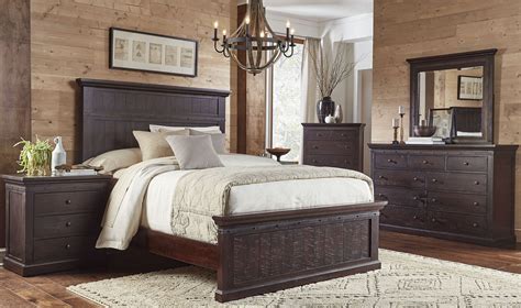 Jackson Dark Mahogany Panel Bedroom Set from A-America | Coleman Furniture