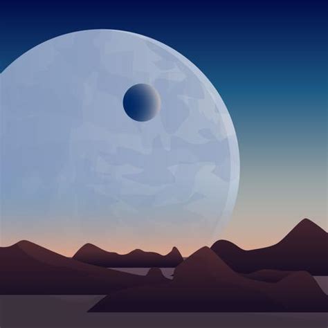 Awesome Moon Spacescape Vectors 213899 Vector Art at Vecteezy