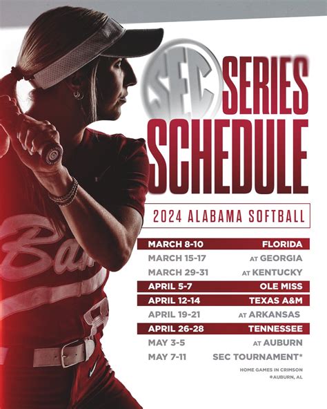 2024 Alabama Softball Schedule - Fara Oralla