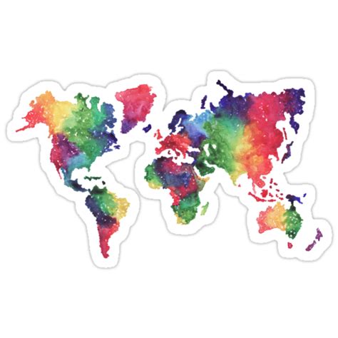 "World Map" Stickers by bridgetdav | Redbubble