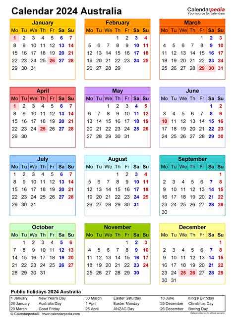 Calendar 2024 Victoria Printable - Calendar 2024 Ireland Printable