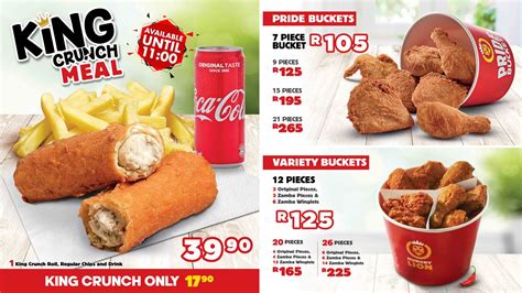 Hungry Lion Menu and Prices South Africa