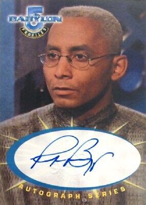 Richard Biggs as Dr. Stephen Franklin Autograph SA5, Babylon 5 Profiles | eBay