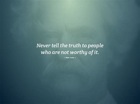 Mark Twain on truth