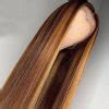 Sisters Hair Ombre Highlight Wig Brown Honey Blonde Colored Straight Hairstyles for Black Women ...