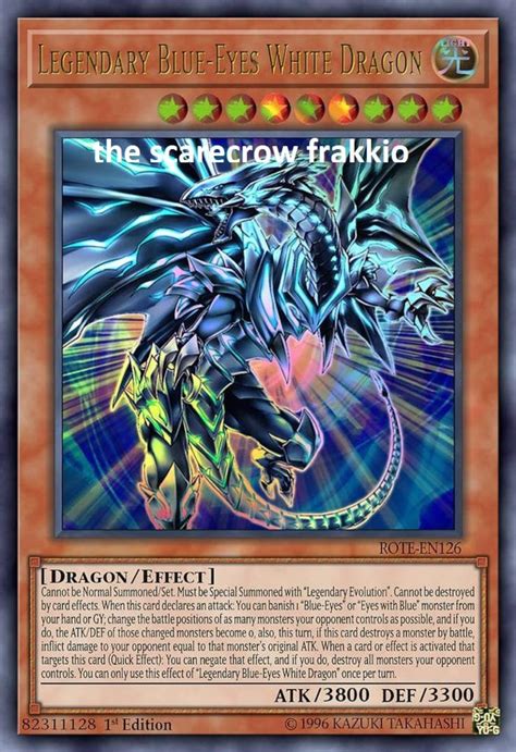 Legendary Blue-eyes White Dragon Orica Custom Card Dragon Obelisk Tormentor Winged Dragon of Ra ...