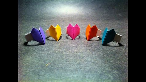 Origami Heart Ring - YouTube