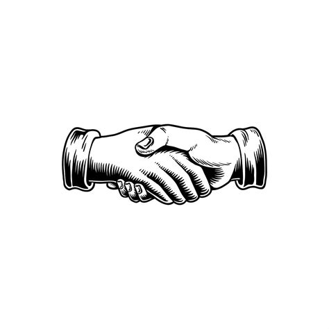 Illustration of a handshake | Royalty free vector - 296583