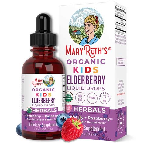 Mary Ruth's Organic Elderberry Liquid Drops 1 Oz