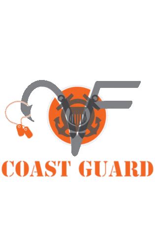 Coast Guard Fishing Sticker by VETS FISH