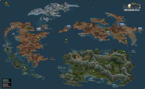 Finished my FF9 Chocograph Atlas, and 3 other World Map flavors ...