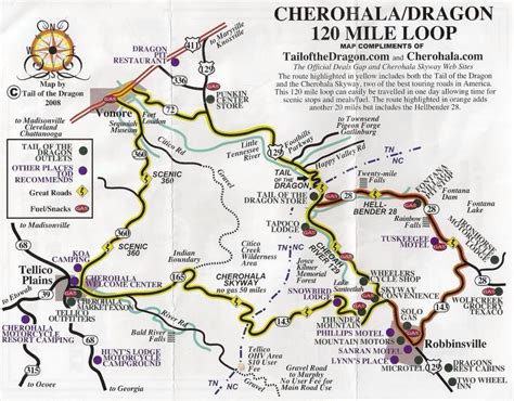 Cherohala/Dragon loop | Map, Dragon, Dragon driving