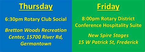 This Week's Rotary Events | Rotary Club of Potomac-Bethesda