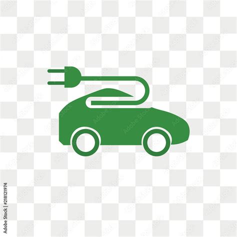 Electric car vector icon isolated on transparent background, Electric car logo design Stock ...